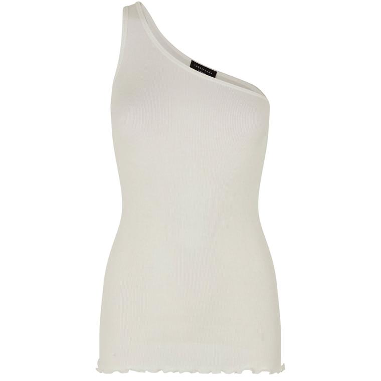 Rosemunde Organic One Shoulder Top, Ivory 
